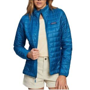 Patagonia Nano Puff Insulated Jacket Blue Down Full Zip Size XS